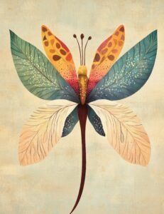 Butterfly-Style Floral Fantasy