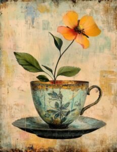 Floral Teacup Still Life