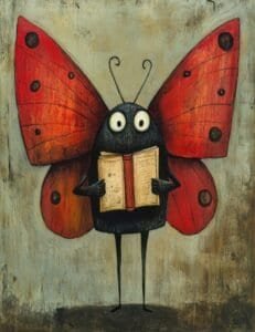 Wide-Eyed Bookworm Butterfly