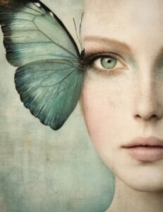 Blue Butterfly Gaze