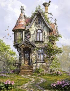 Ivy-Wrapped Steampunk Cottage