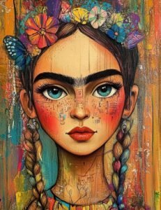 Bright Graffiti-Style Frida