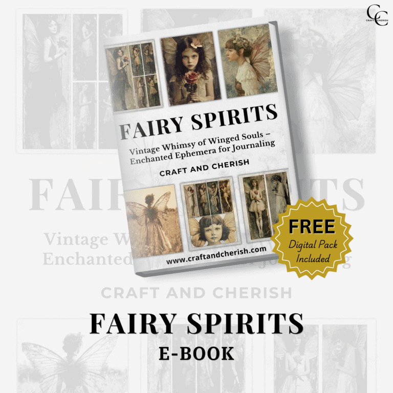 Fairy Spirits E-Book, A Digital Collection of Whimsical Fairy Art for Junk Journals, Scrapbooking, and Mixed Media