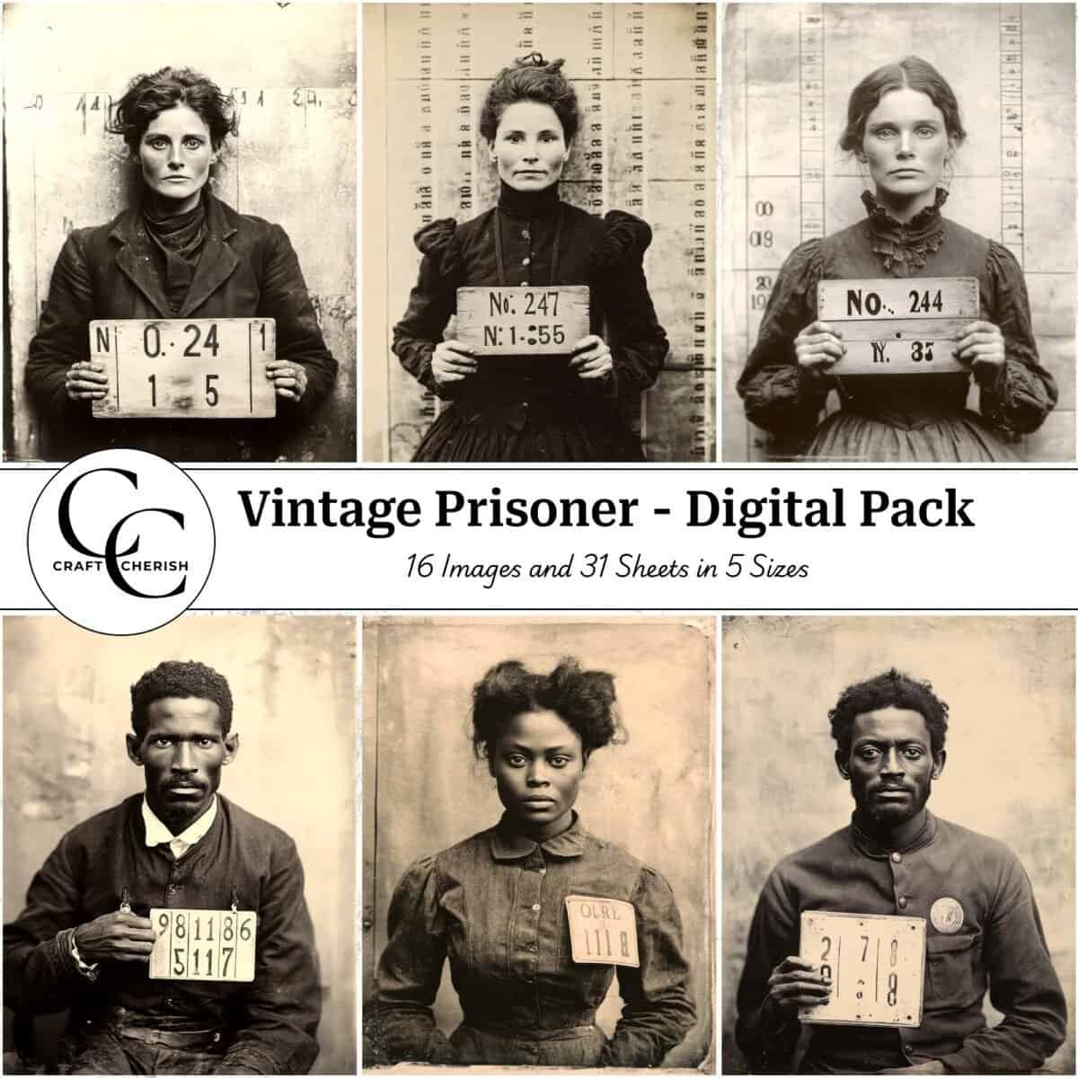 Vintage Prisoner Book - Digital Download Pack (Password Protected)