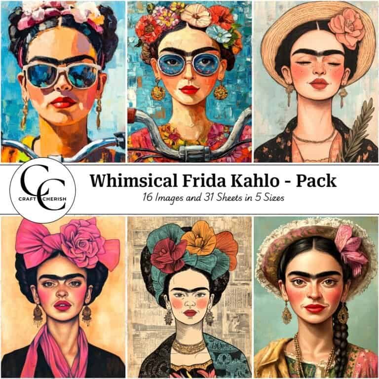 Whimsical Frida Kahlo Book - Digital Download Pack (Password Protected)