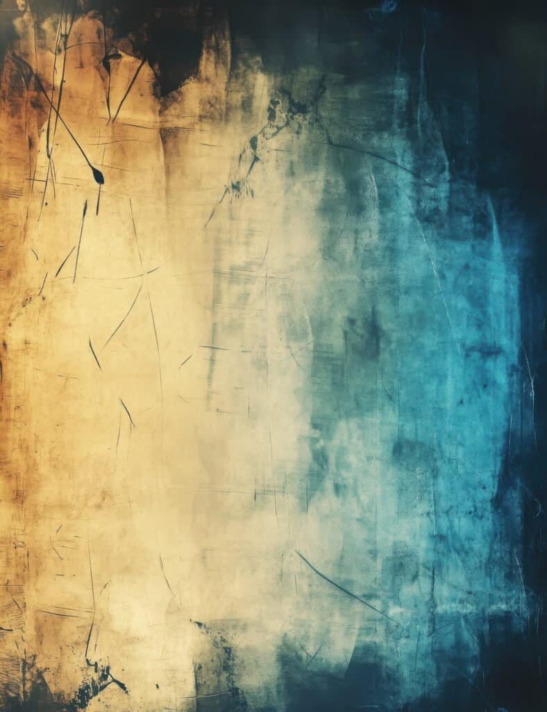 Teal and Cream Vertical Divide