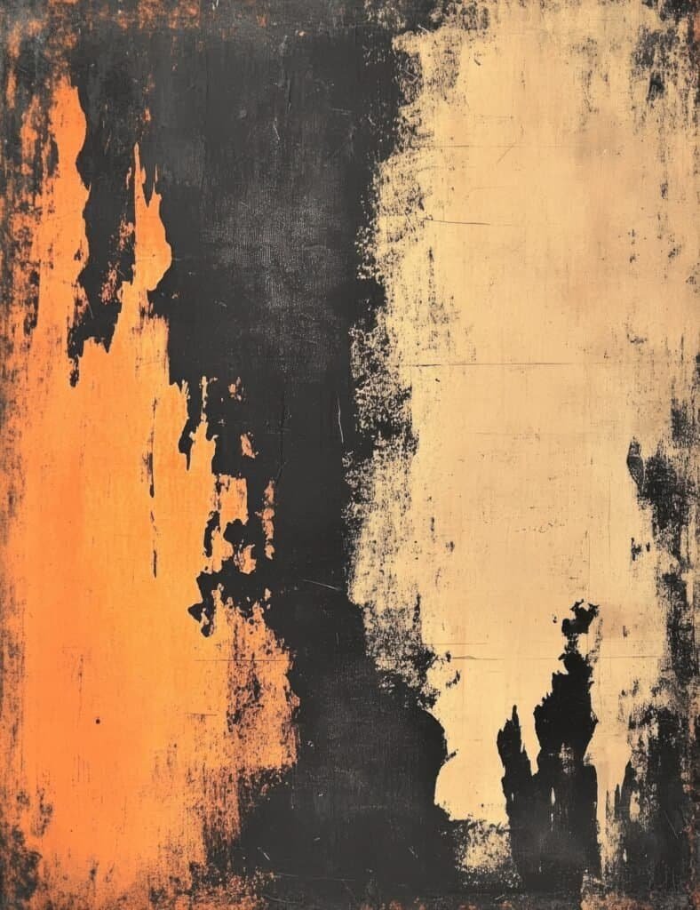 Abstract Stain and Canvas Wash