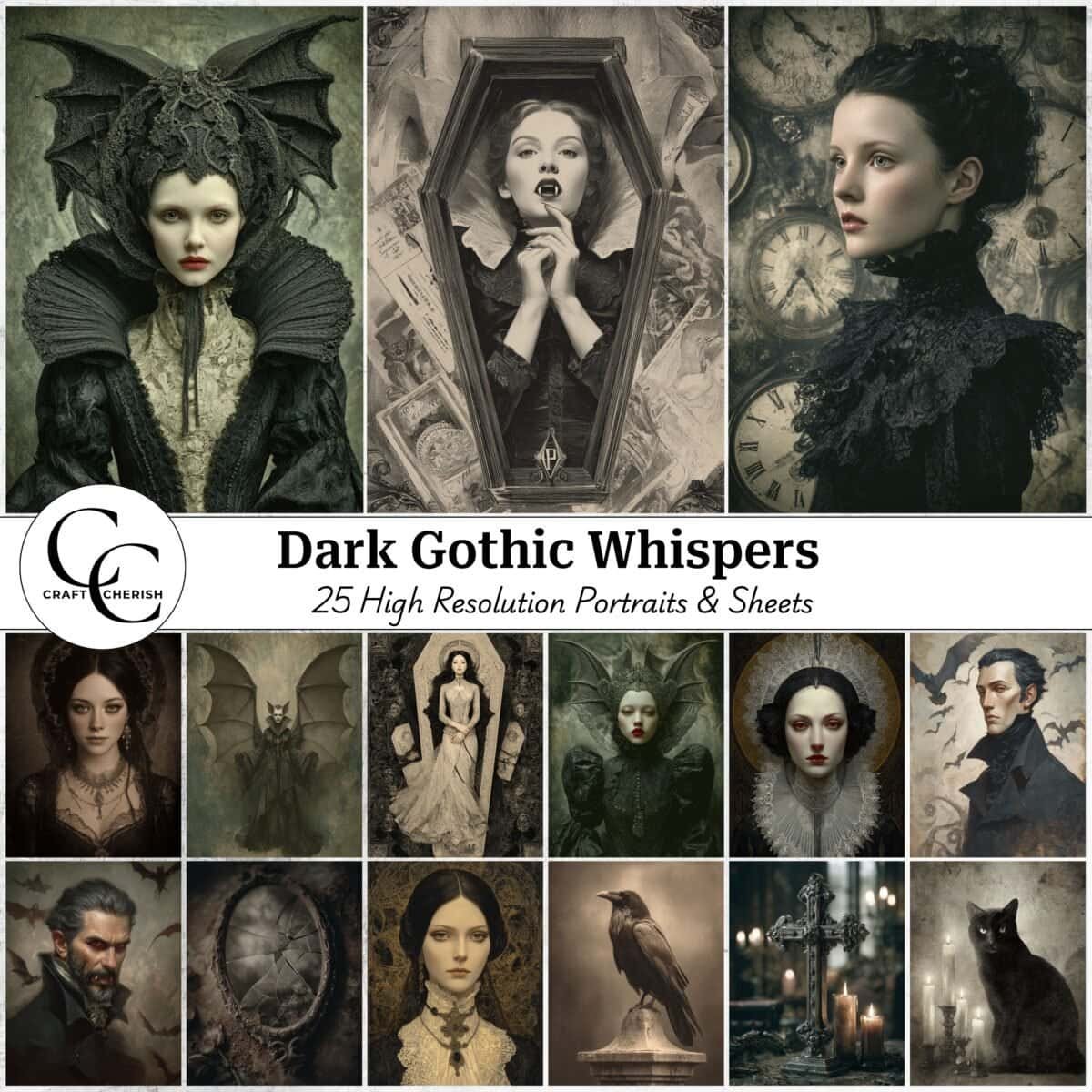 Dark Gothic Whispers Digital Images (Password Protected)
