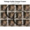 Vintage Gothic Grunge Frames, Distressed Grunge Photo Frames for Junk Journals, Scrapbook Printable – image 3