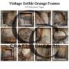 Vintage Gothic Grunge Frames, Distressed Grunge Photo Frames for Junk Journals, Scrapbook Printable – image 4