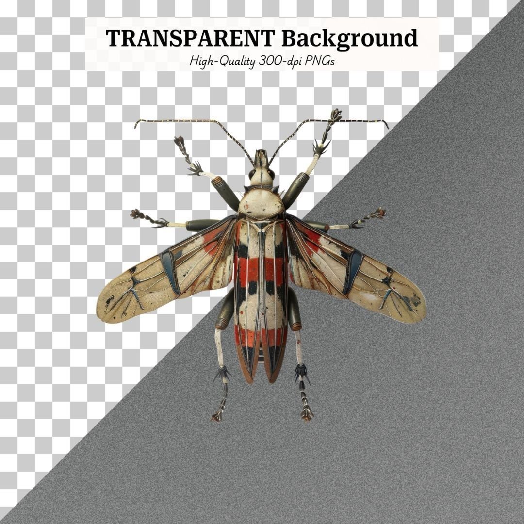 Insect Fussy Cut PNG, Realistic Bug Decoupage Figurine Images for Junk Journals, Scrapbook Ephemera – image 2