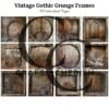 Vintage Gothic Grunge Frames, Distressed Grunge Photo Frames for Junk Journals, Scrapbook Printable – image 5