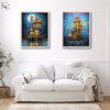 Underwater House Printable Images, Whimsical Ocean Abode Art for Junk Journals – image 7